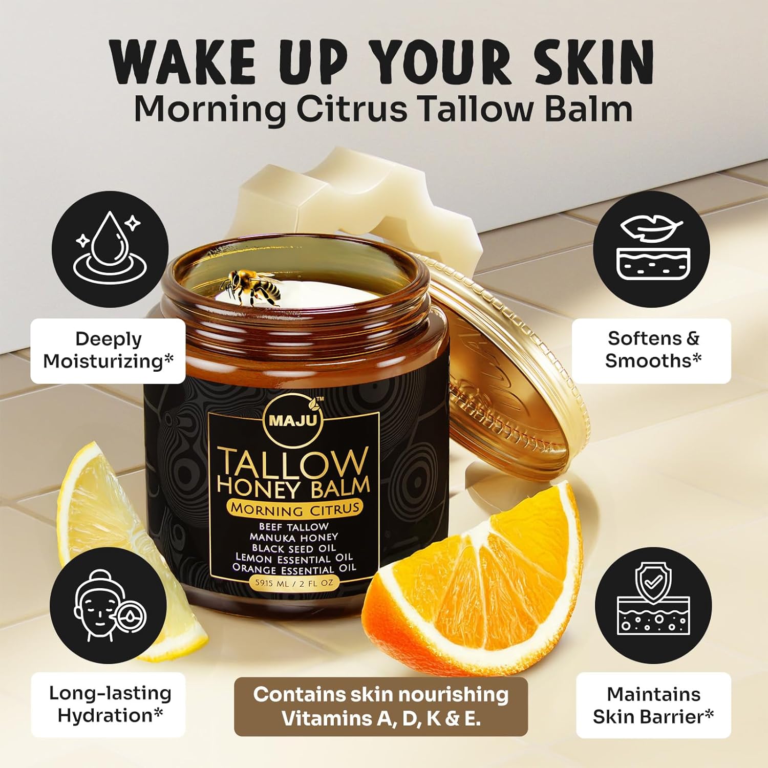 Citrus Glow Honey Balm